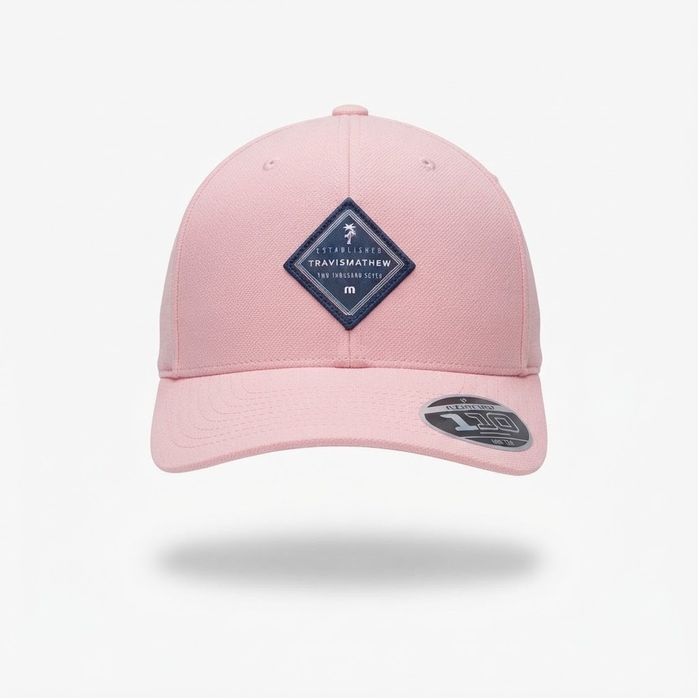 TravisMathew Fern Grotto Hat Men OS Pink NWT Heather Blush Snapback 1MAA137
